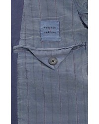 Lardini Wooster Wooster Slub Weave Three Button Sportcoat Blue Size 48 Eu