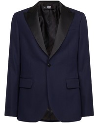 Karl Lagerfeld X Cara Delevingne Single Breasted Tuxedo Blazer