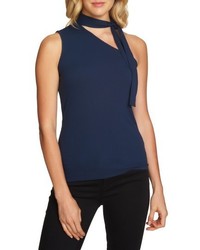 1 STATE 1state Tie Neck One Shoulder Top