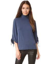Just Female Cosmo Tie Sleeve Blouse