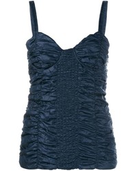 J.W.Anderson Smocked Ruched Bustier Top