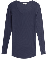 Closed Jersey Top With Cashmere
