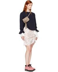 See by Chloe Navy Bell Sleeve Blouse