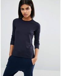 Whistles Open Back Long Sleeve Top