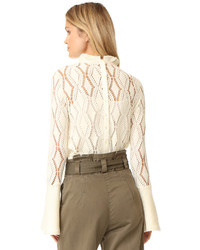 See by Chloe Open Stitch Detailed Blouse