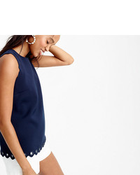 J.Crew Scalloped Top With Grommets