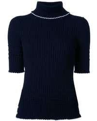 Thom Browne Ribbed Roll Neck Top