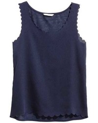 H&M Top With Scalloped Edges