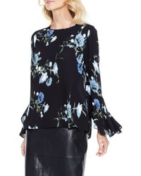 Vince Camuto Windswept Bouquet Bell Sleeve Blouse
