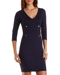 Charlotte Russe Double Breasted Bodycon Dress