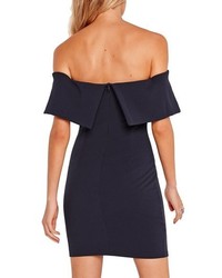 Missguided Foldover Off The Shoulder Body Con Minidress