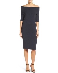 Cupcakes And Cashmere Jason Off The Shoulder Body Con Dress