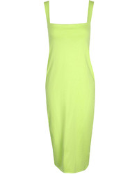 Boohoo Jen Square Neck Bodycon Midi Dress