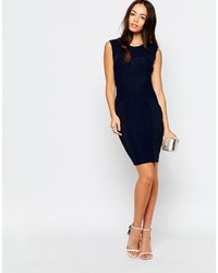 Little Mistress Pencil Dress With Lace Paneling