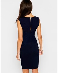 Little Mistress Pencil Dress With Lace Paneling