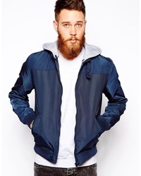 Asos Bomber Jacket With Jersey Hood