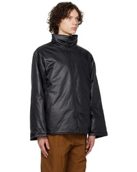 South2 West8 Black Banded Collar Down Jacket