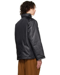 South2 West8 Black Banded Collar Down Jacket