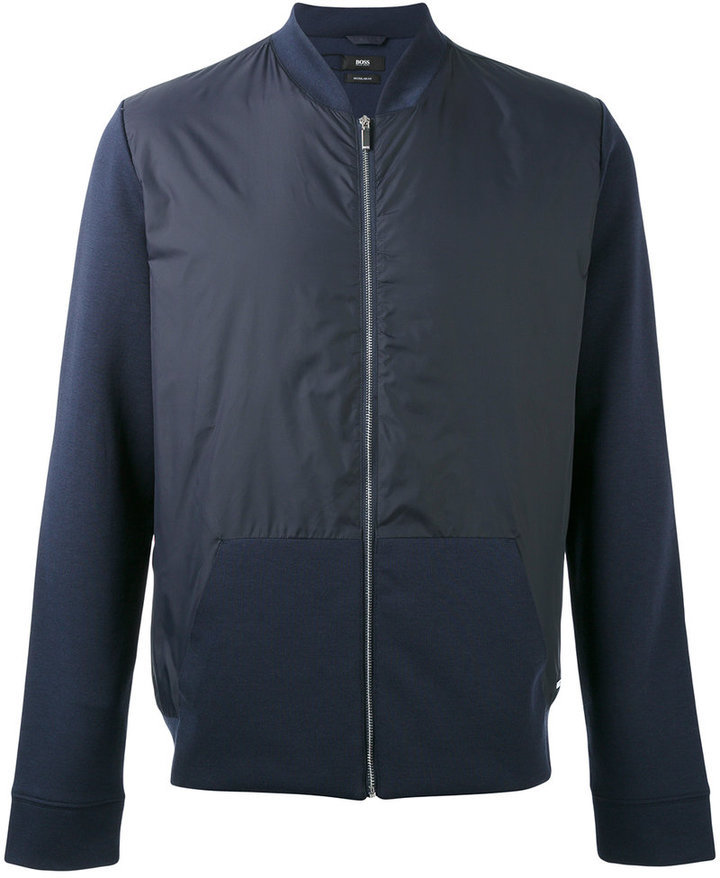 Hugo Boss Boss Panel Bomber Jacket, $300 | farfetch.com | Lookastic