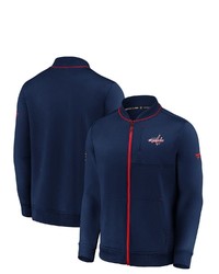 FANATICS Branded Navy Washington Capitals Authentic Pro Locker Room Full Zip Jacket