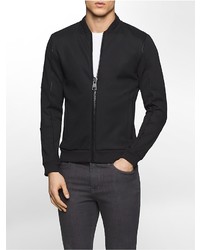 Calvin Klein Premium Faux Leather Trimmed Bomber Jacket