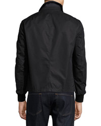 Burberry Carlford Reversible Technical Bomber Jacket Navy