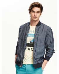 Old Navy Chambray Bomber Jacket For