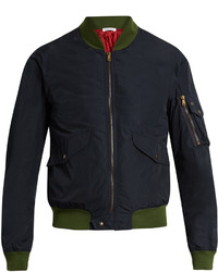 Tomas Maier Contrast Panel Technical Bomber Jacket