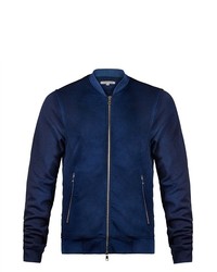 Cotton Citizen Quilted Bomber Jacket Navy