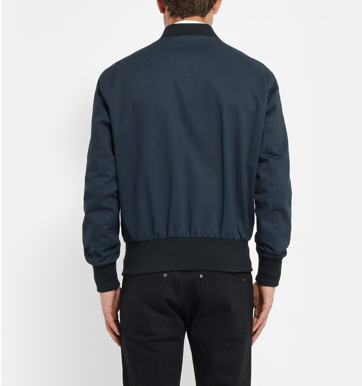 Ami Cotton Twill Bomber Jacket, $725 | MR PORTER | Lookastic.com