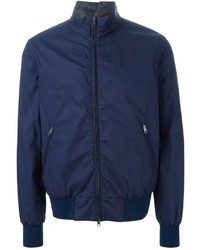 Fay Stand Up Collar Bomber Jacket