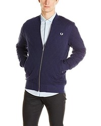 Fred Perry Quilted Bomber Style Sweatshirt
