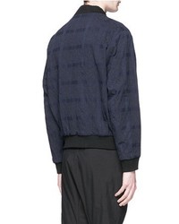 Song For The Mute Geometric Jacquard Bomber Jacket