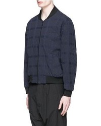 Song For The Mute Geometric Jacquard Bomber Jacket