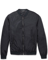 Dolce & Gabbana Leather Trimmed Shell Bomber Jacket