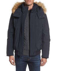 Andrew Marc Marc New York Insulated Bomber Jacket With Faux Fur Trim