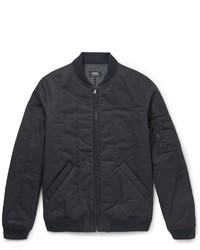 A.P.C. Padded Cotton Blend Twill Bomber Jacket
