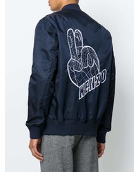 Kenzo Peace World Embroidered Bomber Jacket
