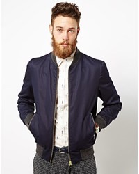 Paul Smith Ps By Bomber Jacket Blue