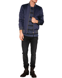 Paul Smith Ps By Cotton Blend Bomber Jacket