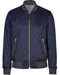 Paul Smith Ps By Cotton Blend Bomber Jacket