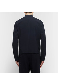 Giorgio Armani Slim Fit Textured Wool Bomber Jacket