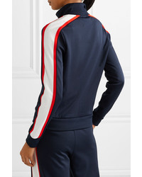 Tory Sport Striped Stretch Knit Track Jacket