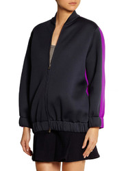 Stella McCartney Two Tone Scuba Bomber Jacket