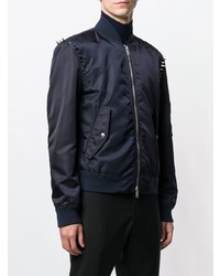 Valentino V Punk Studded Bomber Jacket
