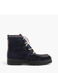 J.Crew Penelope Chilverstm Incredible Boots With Sapphire Folk Trim