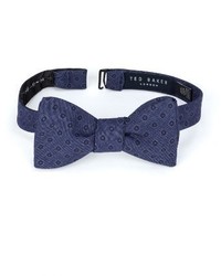 Ted Baker London Blue Denim Cotton Bow Tie
