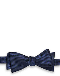 Saks Fifth Avenue BLACK Ribbed Silk Satin Bow Tie