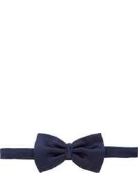 Barneys New York Silk Twill Bow Tie Blue