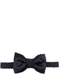 Tom Ford Solid Satin Bow Tie Blue